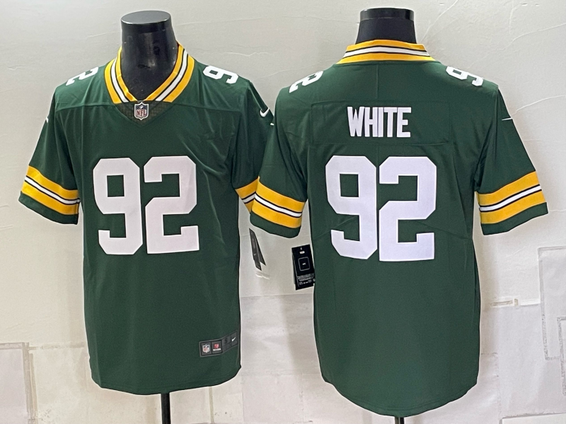 Men Green Bay Packers #92 White green 2026 Nike NFL Jersey 100401->green bay packers->NFL Jersey